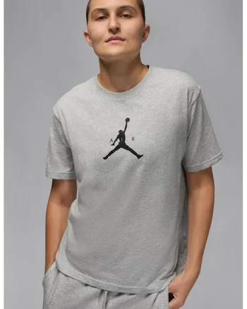 Tricou din bumbac pentru baschet Jumpman, Gri deschis melange