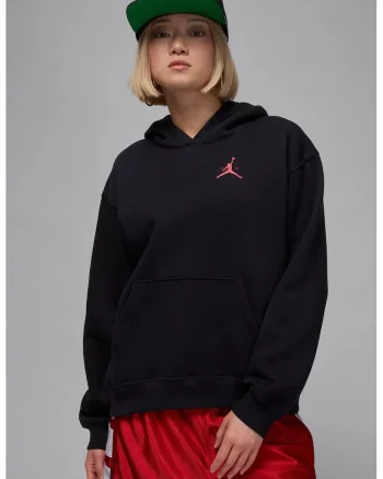 Hanorac cu maneci cazute, pentru baschet Jumpman, Negru