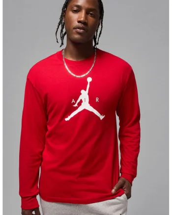 Bluza de trening cu decolteu la baza gatului, pentru baschet Jumpman, Rosu