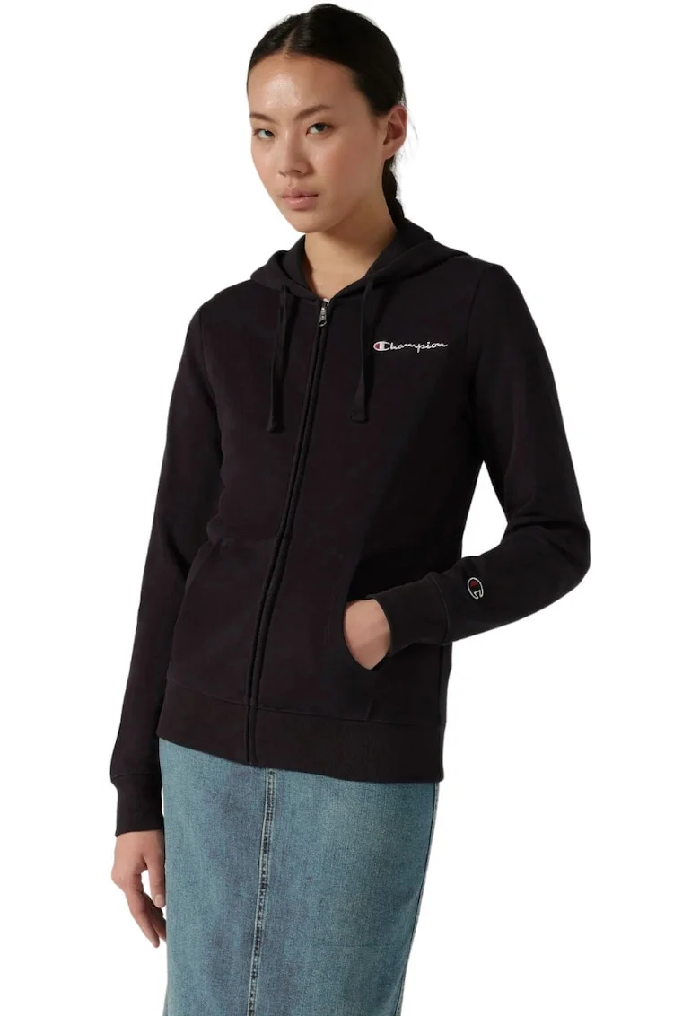 Hanorac sport dama  bumbac/poliester, negru