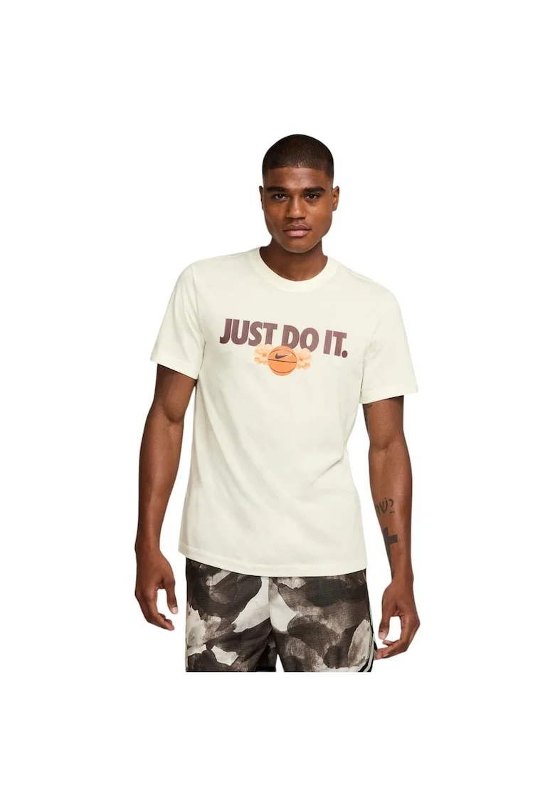 Tricou sport barbati  Dri-FIT, usor, respirabil, bumbac si poliester, bej