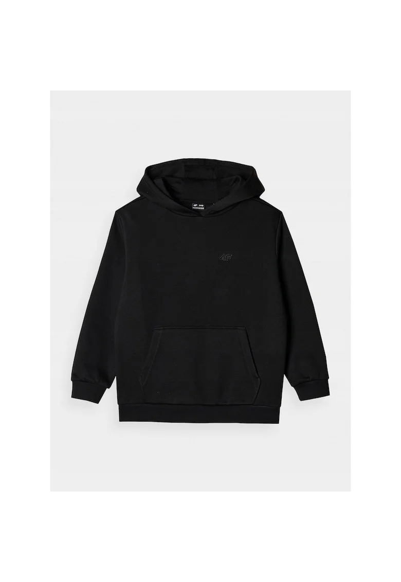 Hanorac Oversize Negru pentru Fete cu Gluga - Confortabil si Durabil,  Junior, Marimea 164