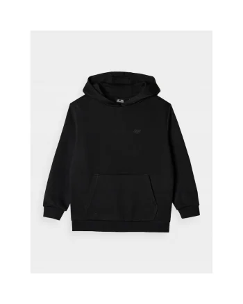 Hanorac Oversize Negru pentru Fete cu Gluga - Confortabil si Durabil,  Junior, Marimea 164