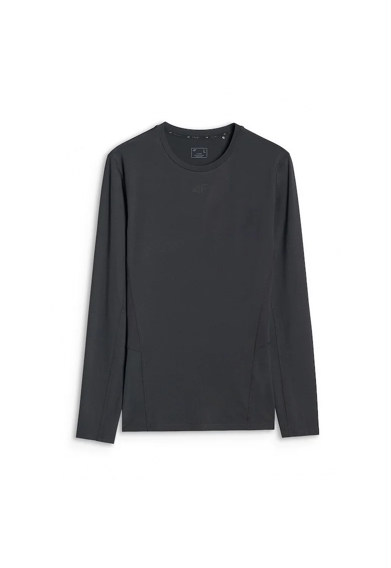 Bluza sport de antrenament  uscare rapida, negru, material sintetic