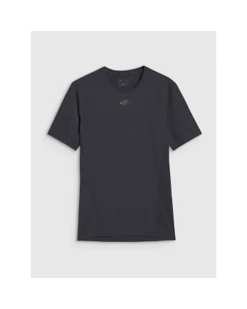 Tricou sport  antrenament, uscare rapida, negru, material sintetic