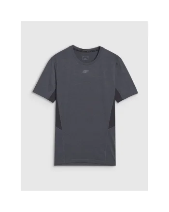 Tricou sport  gri, uscare rapida, material sintetic, slim