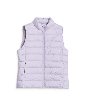 Vesta sport dama  puf sintetic, violet, croiala slim, material ripstop
