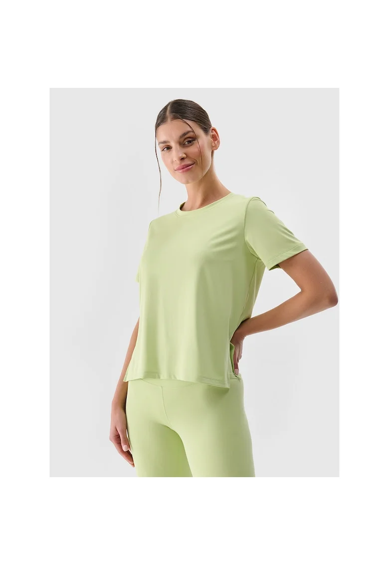 Tricou sport  dama, supradimensionat, verde, poliester