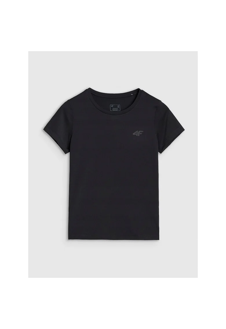 Tricou sport  uscare rapida, negru, pentru femei, textil