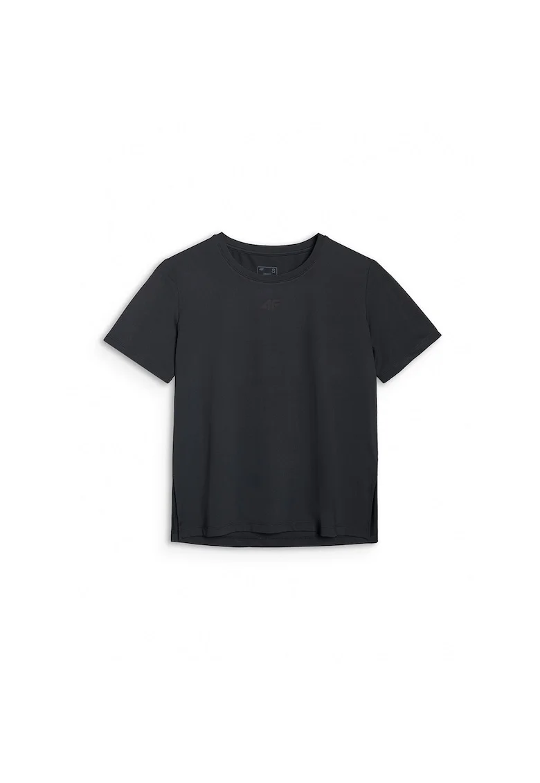 Tricou sport  negru, uscare rapida, supradimensionat, pentru femei, textil