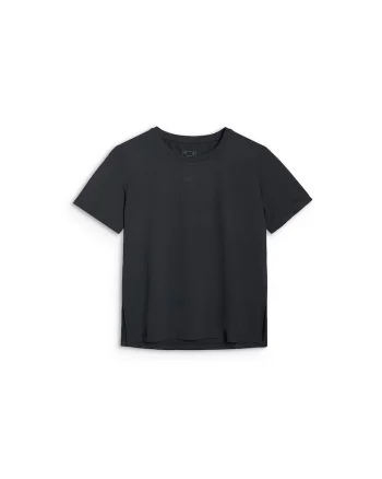Tricou sport  negru, uscare rapida, supradimensionat, pentru femei, textil