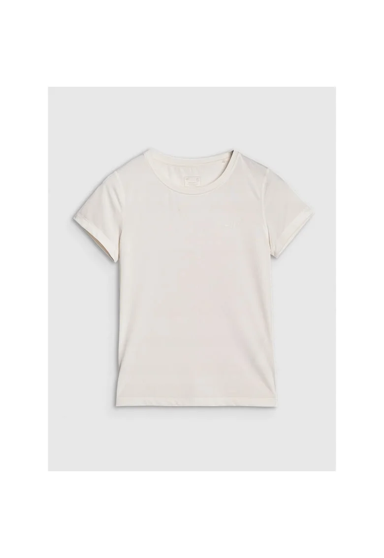 Tricou sport  alb, uscare rapida, poliester, pentru femei