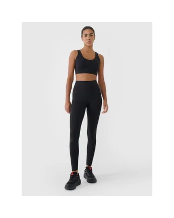 Colanti sport dama WMM00TFTIF415-20S, 4F, Textil, Negru