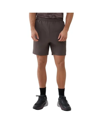 Pantaloni scurti de trening  uscare rapida, maro, material sintetic