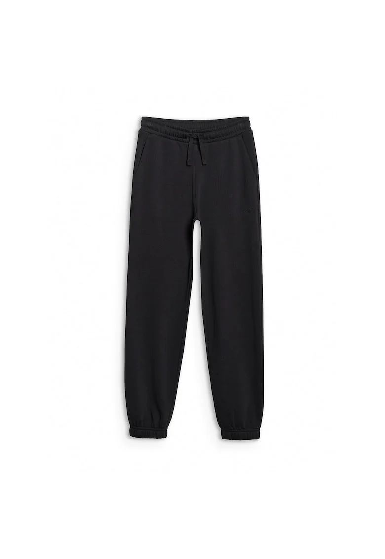 Pantaloni sport  pentru baieti, negru, croiala oversize, material bumbac