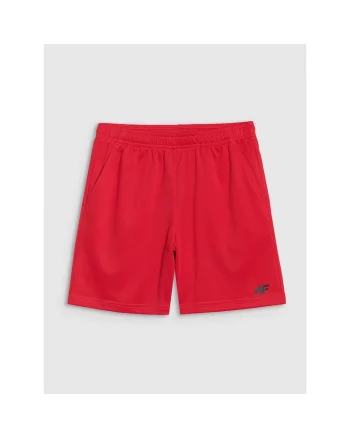 Pantaloni scurti sport  baieti, uscare rapida, rosii, material sintetic
