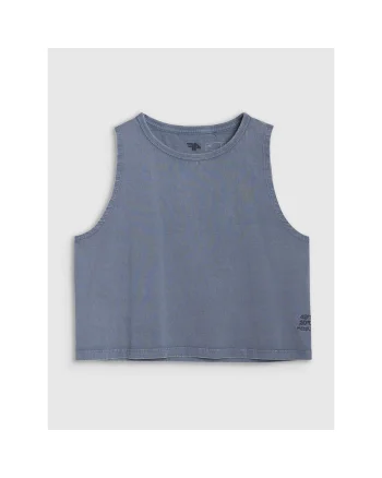 Maiou sport dama WSS25TSLEF160-32S, 4F, Bumbac, Bleumarin
