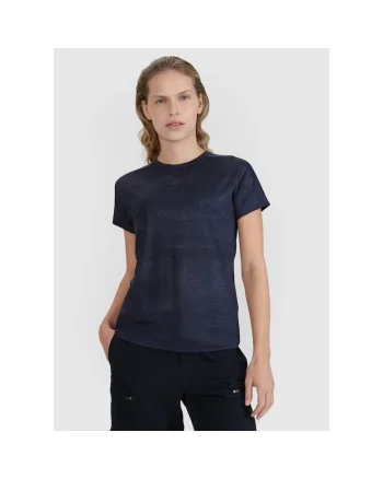 Tricou ciclism dama,  Textil, Uscare rapida, Negru