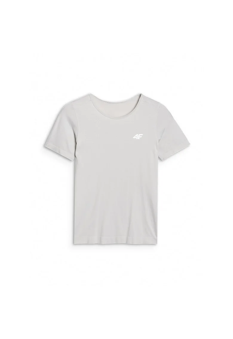 Tricou sport dama,  Textil, Pentru alergare montana, Gri