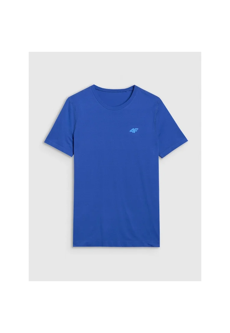 Tricou sport barbati  albastru, uscare rapida, sintetic, croiala slim