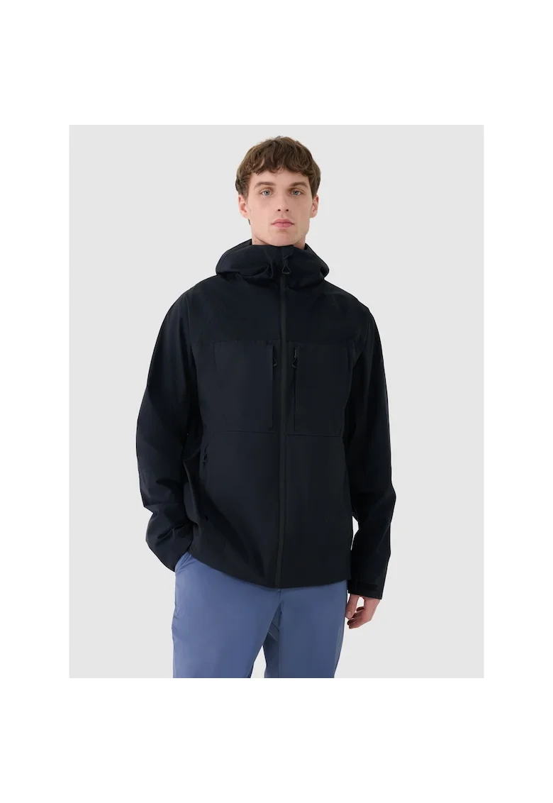 Jacheta trekking barbati  Poliester, NeoDry 10000, impermeabila, neagra