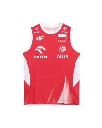 Tricou sport dama TSS25TFTSF2169-91S, 4F, Textil, Rosu
