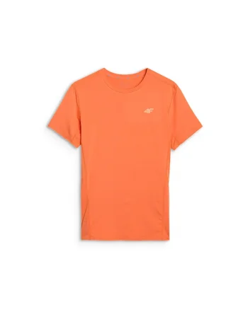 Tricou sport barbati  slim, uscare rapida, portocaliu, material sintetic