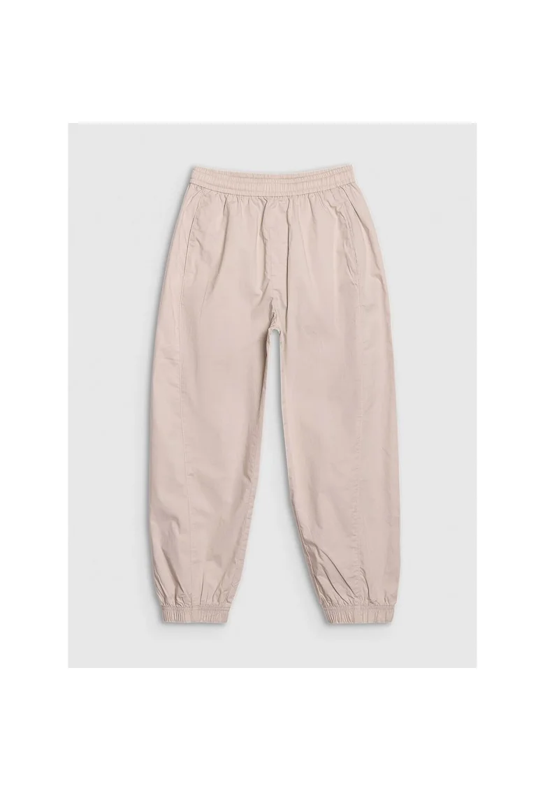 Pantaloni sport copii,  largi, bumbac 100%, bej