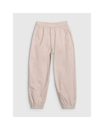 Pantaloni sport copii,  largi, bumbac 100%, bej