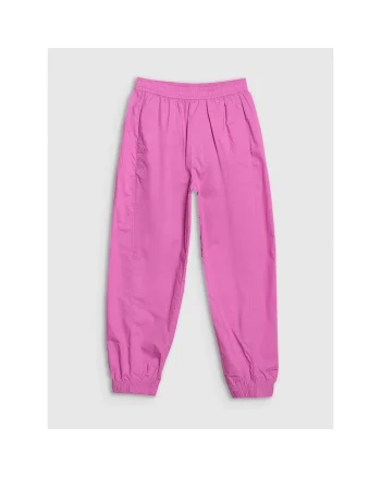 Pantaloni sport copii,  largi, roz, bumbac