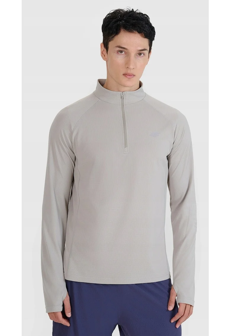 Bluza  uscare rapida, gri, sintetic, Gri