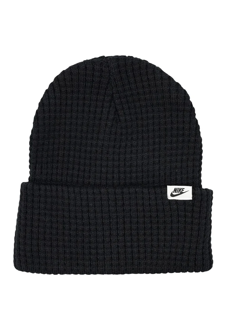 Caciula sport barbati  Peak Waffle Knit, unisex, poliester, one size, neagra