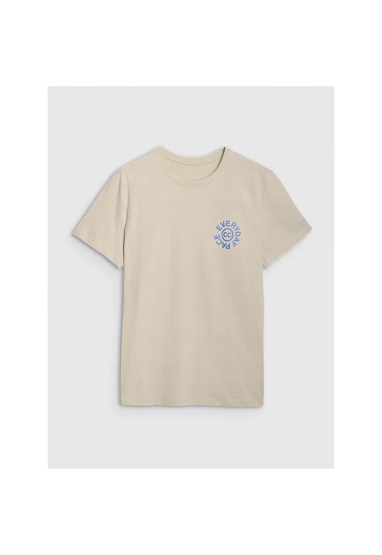 Tricou sportiv barbati  bej, 100% bumbac
