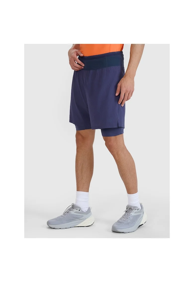 Pantaloni sport barbati,  scurti de antrenament, albastru