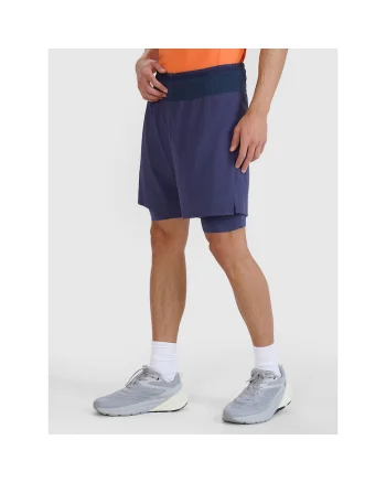 Pantaloni sport barbati,  scurti de antrenament, albastru