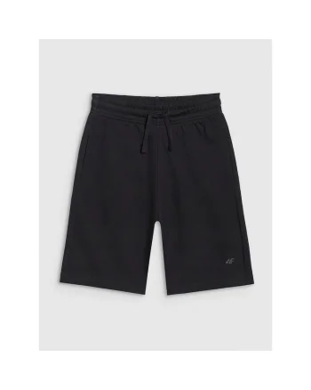 Pantaloni scurti de trening  pentru baieti, negru, bumbac,