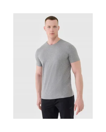 Tricou sport barbati  uscare rapida, gri, material sintetic, Gri