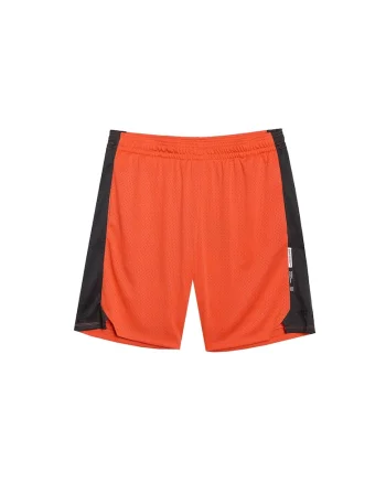 Pantaloni scurti de baschet  portocalii, uscare rapida, model oversize, sintetic