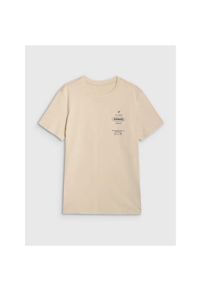 Tricou sport barbati  bej, 100% bumbac