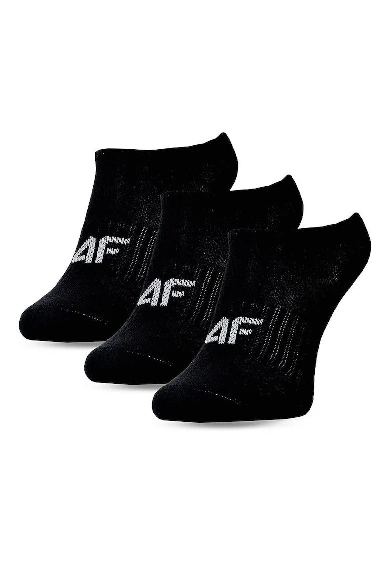 Sosete  pentru fete, set de 3, negre, bumbac, casual