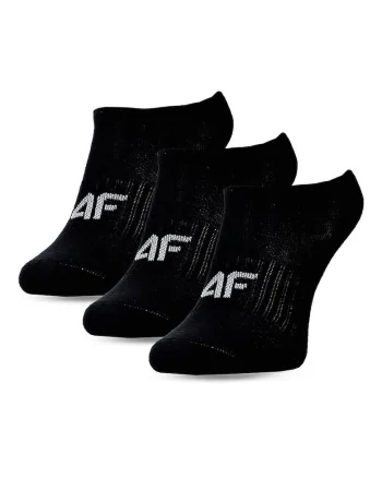 Sosete  pentru fete, set de 3, negre, bumbac, casual