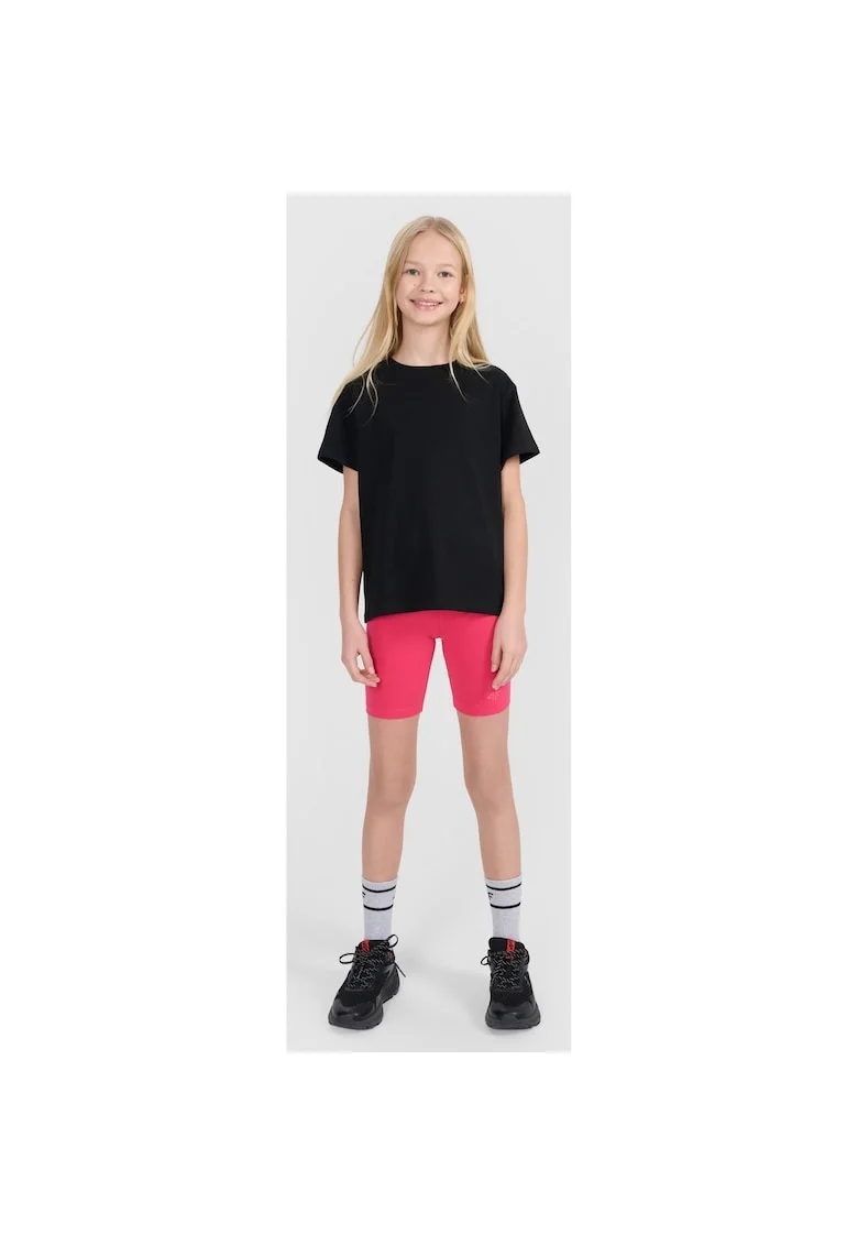 Colanti sport  pentru fete, roz, slim, din bumbac
