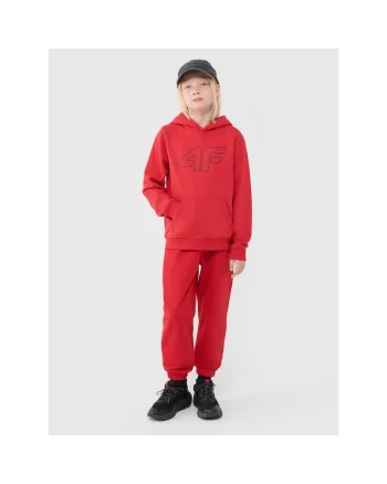 Pantaloni sport  pentru baieti, oversize, elastici, rosu, bumbac