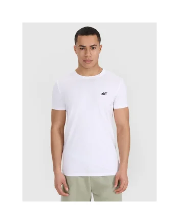 Tricouri sport barbati  alb, bumbac, slim fit