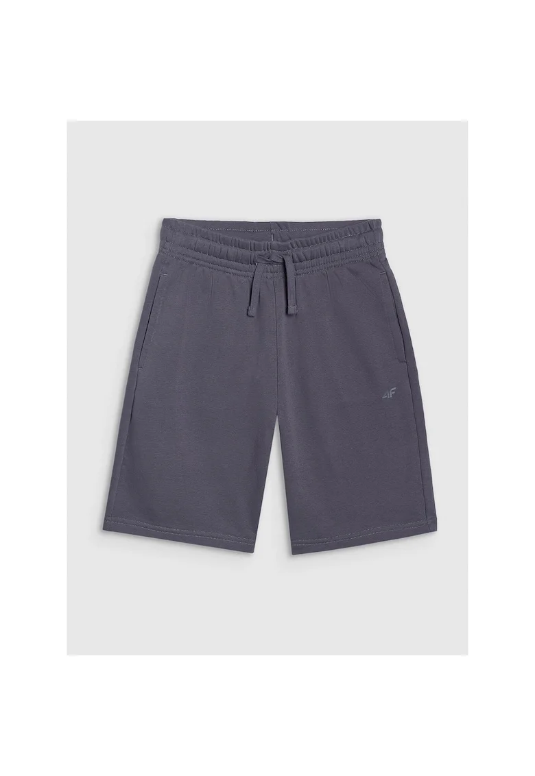 Pantaloni sport copii,  supradimensionati, gri, bumbac/poliester