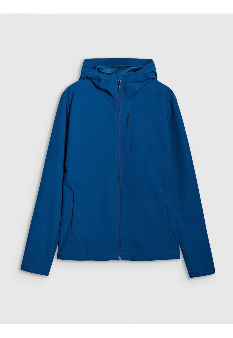Jacheta softshell barbati,  rezistenta la vant, poliester, primavara-vara, albastru