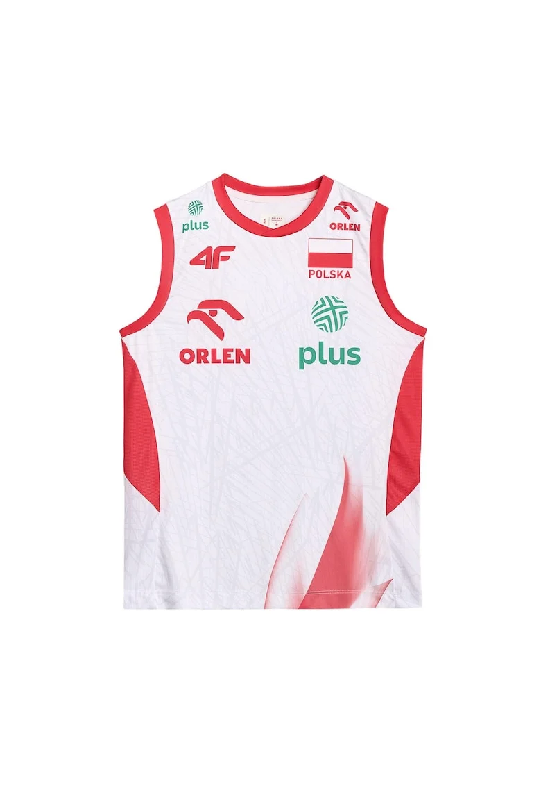 Tricou sport dama TSS25TFTSF2169-91S, 4F, Textil, Alb
