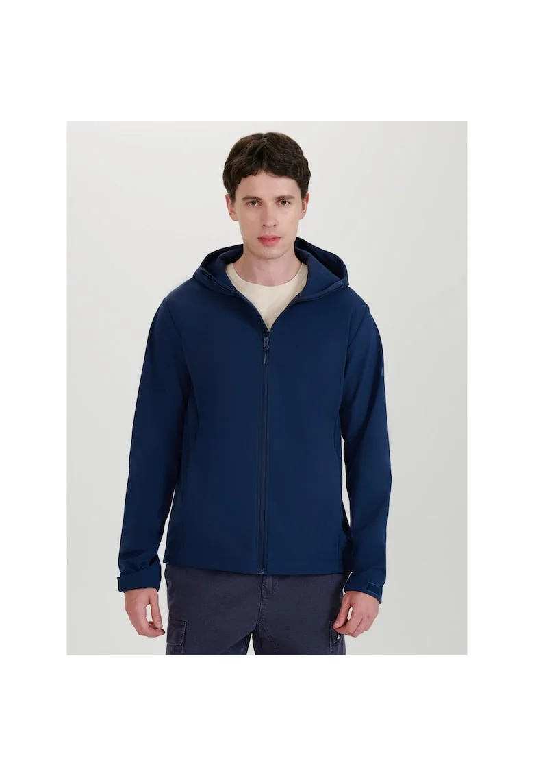 Geaca Softshell Barbati  NeoDry 5000, Bleumarin Intunecat, Multi Active Outdoor, Gluga Reglabila, Marimi S-3XL