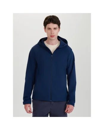 Geaca Softshell Barbati  NeoDry 5000, Bleumarin Intunecat, Multi Active Outdoor, Gluga Reglabila, Marimi S-3XL