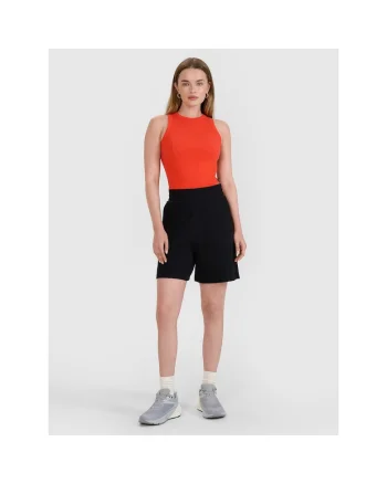 Pantaloni scurti sport  negri, 60% bumbac, 40% poliester, croiala confortabila, pentru femei